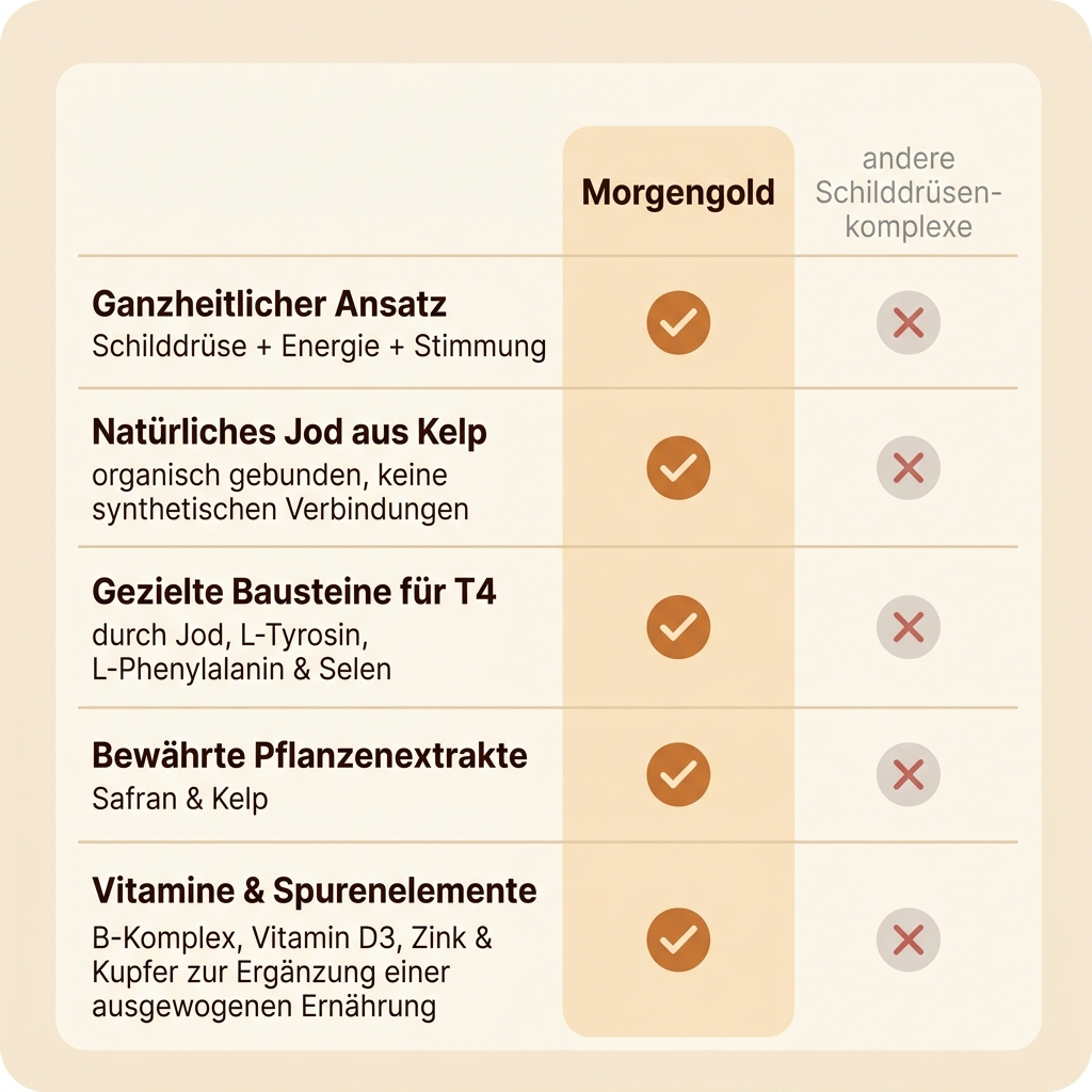 Morgengold im Vergleich