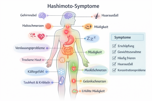 Hashimoto-Thyreoiditis: 20 Symptome und Befunde im Überblick
