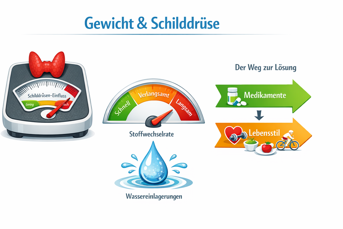 Gewichtsveraenderung bei Hypothyreose: Mechanismen und Einordnung