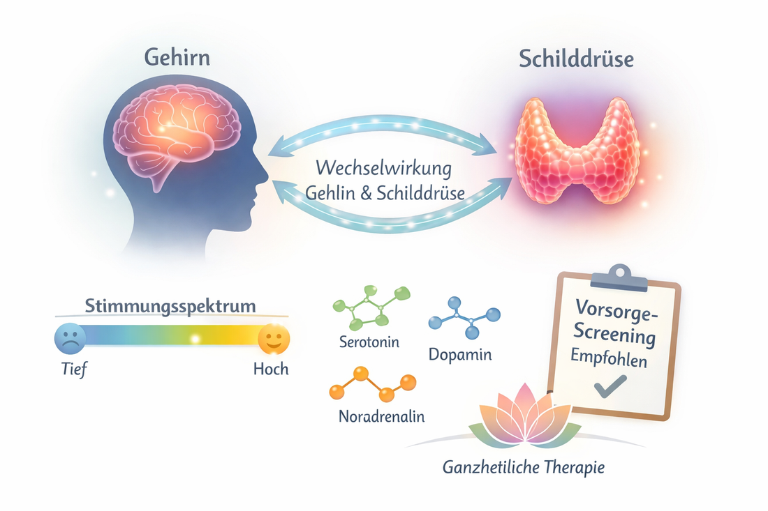 Depression und Schilddrüse: Zusammenhänge, Diagnostik und Versorgung