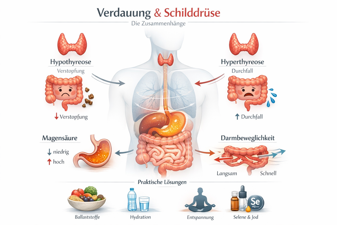 Verdauungsbeschwerden im Kontext von Schilddrüsenerkrankungen