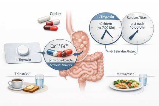 Levothyroxin und die Resorption durch Mineralstoffe und säuremodulierende Medikamente