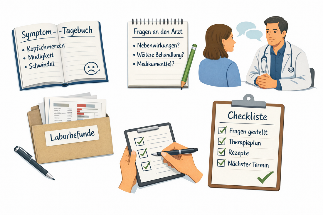 Arztgespräch zur Schilddrüse: Vorbereitung, Anamnese, Symptom-