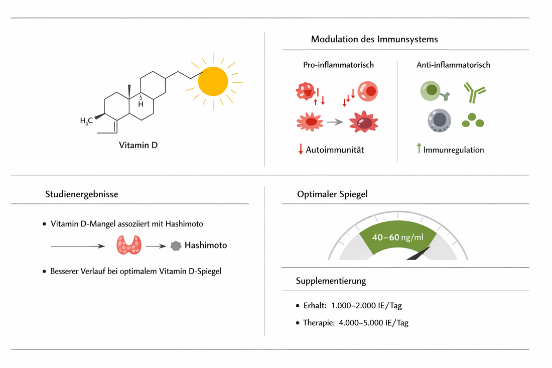 Vitamin D und Hashimoto-Thyreoiditis: Studienlage, Referenzwerte und Versorgung