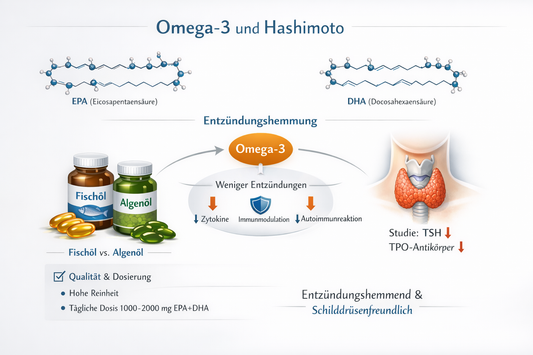 Omega-3-Fettsaeuren EPA und DHA: physiologische Einordnung, zugelassene Health Claims und Studienlage bei autoimmuner Thyreoiditis