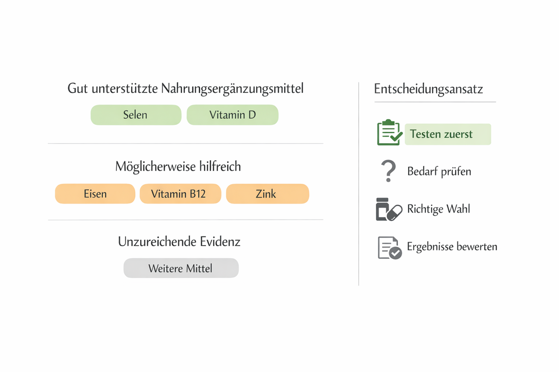 Studienlage zu Mikronährstoffen bei Hashimoto-Thyreoiditis