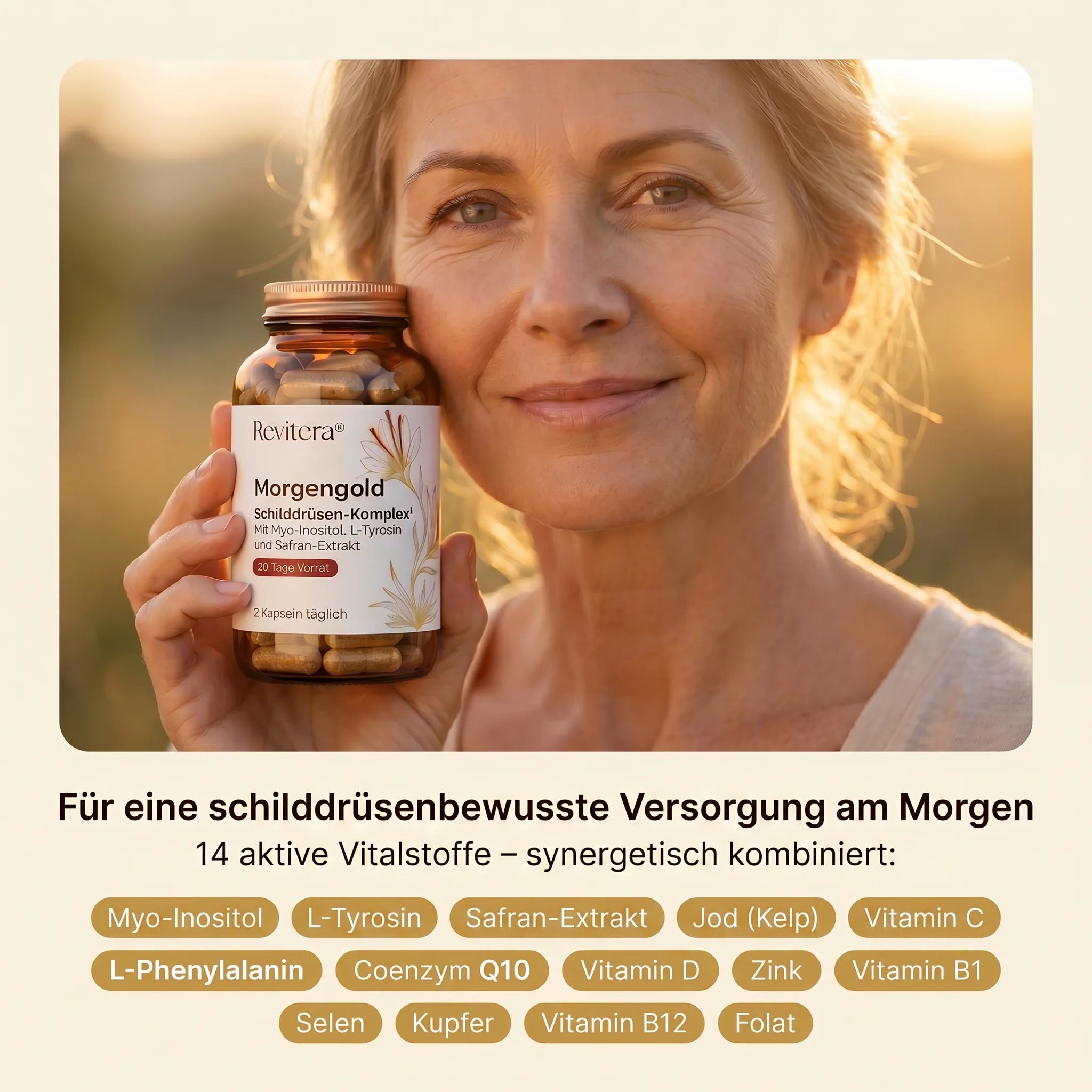 Lifestyle — Frau mit Morgengold