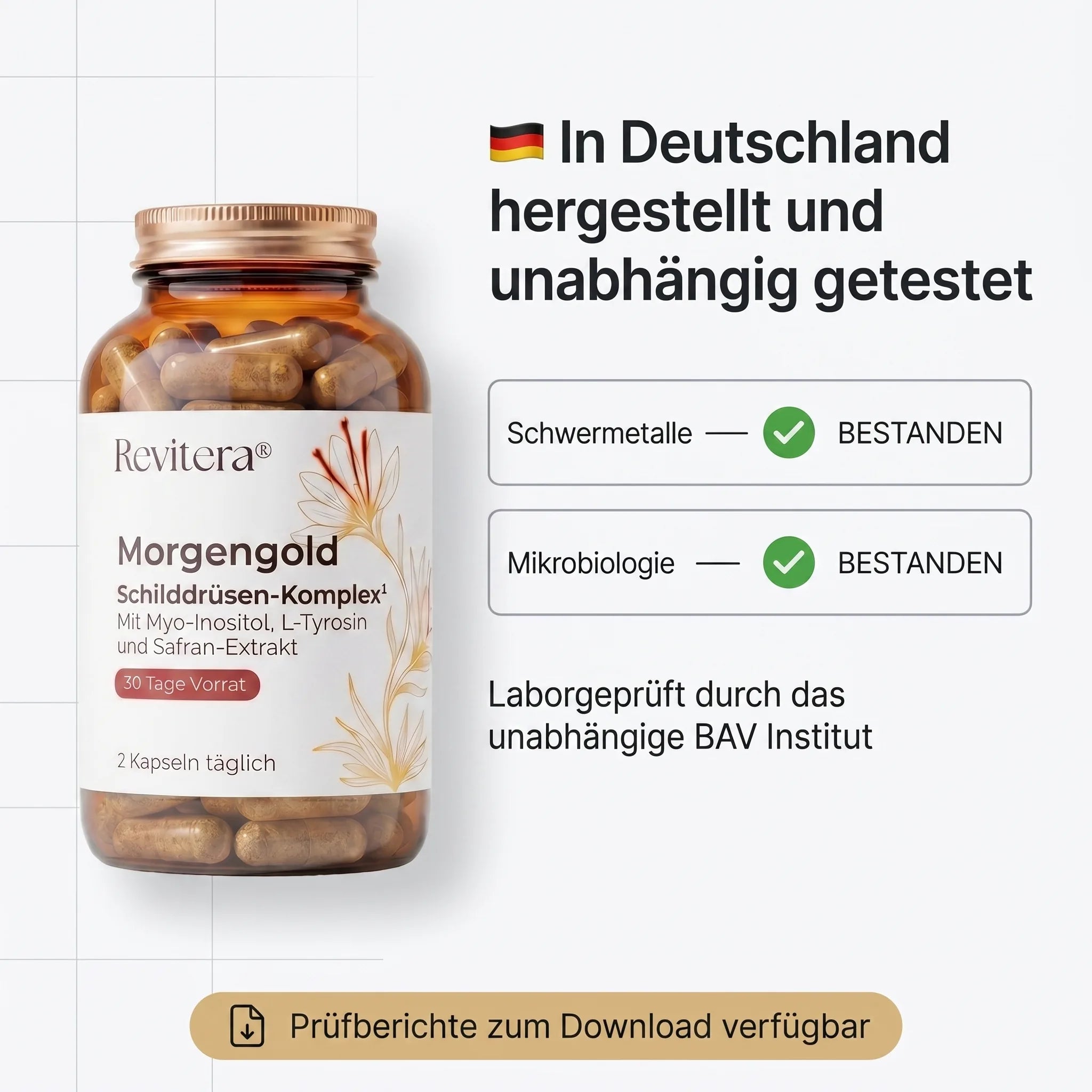 In Deutschland hergestellt, BAV-geprüft